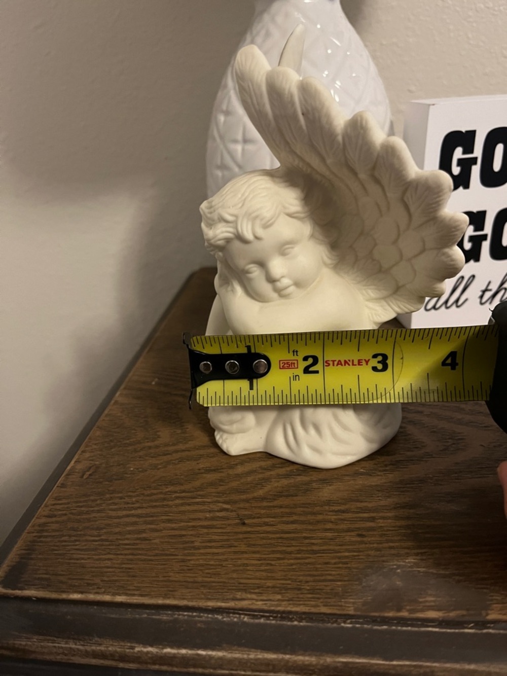 Vintage Ceramic Angel Figurine - Picture 5 of 5